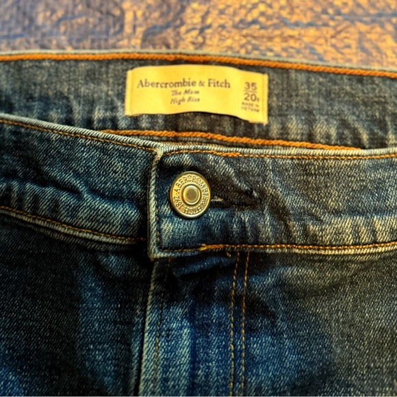 Women’s Abercrombie & Fitch Dark Blue Straight Leg Jeans Size 35 - Picture 6 of 15
